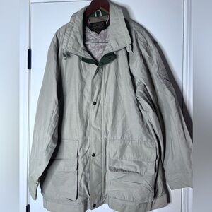 Eddie Bauer Setting The Course Compass Tan Zip Up Jacket - Men’s large